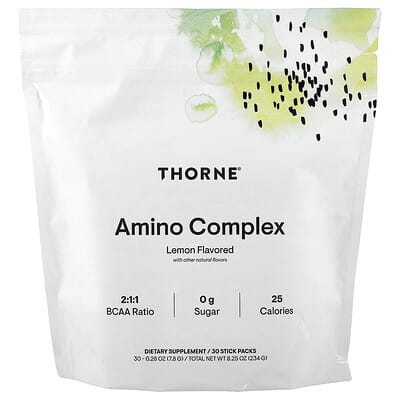 Thorne, Amino Acid Complex, Lemon Sour, 30 Bars, 0.28 oz (7.8 g) Each