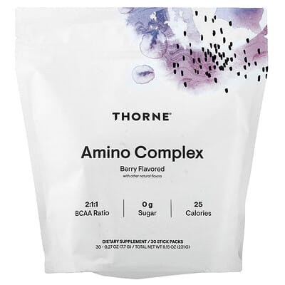 Thorne, Amino Acid Complex, Berry Flavor, 30 Bars, 0.27 oz (7.7 g) Each