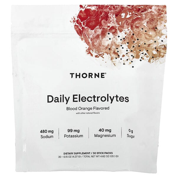 Daily Electrolytes, Blood Orange, 30 Stick Packs, 0.15 oz (4.37 g) Each
