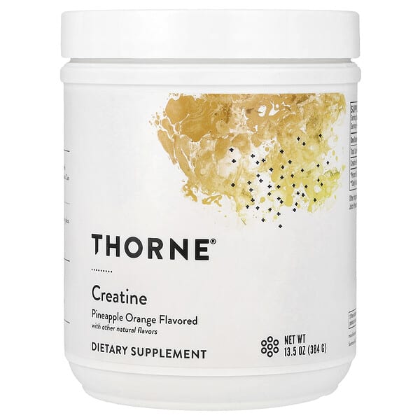 Thorne, 크레아틴, 파인애플 오렌지, 384g(13.5oz)
