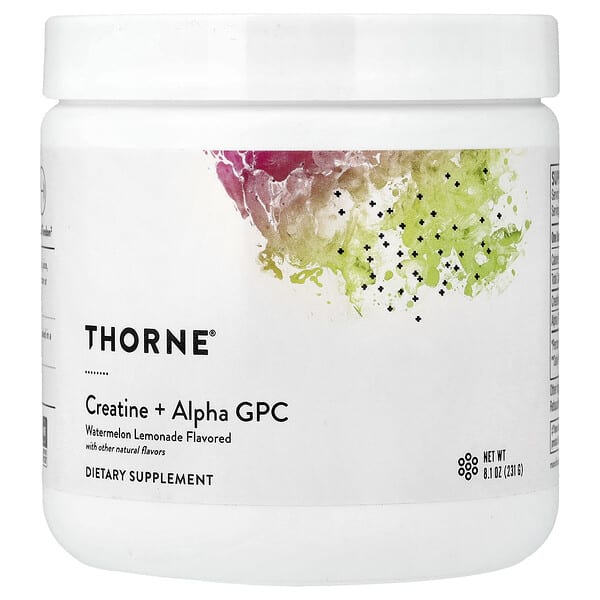 Thorne, Creatine + Alpha GPC, Watermelon Lemonade, 8.1 oz (231 g) — product photo 1