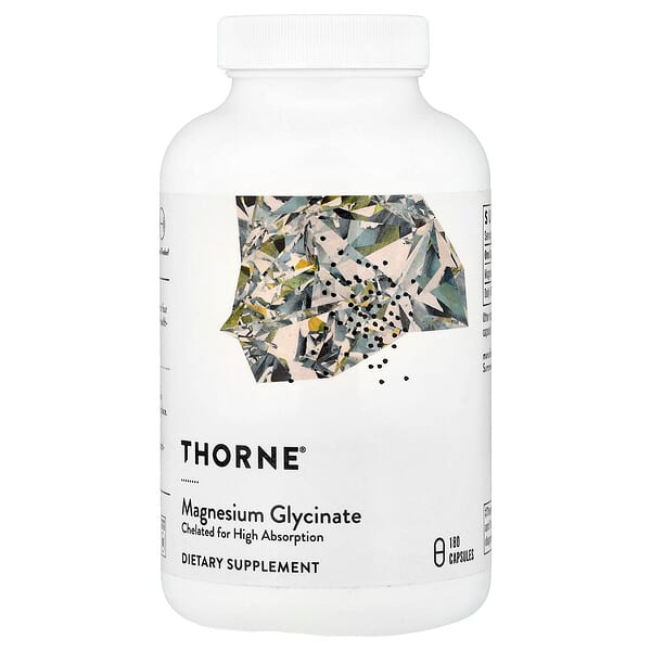Thorne, 甘氨酸鎂膠囊，180 粒（每粒 120 毫克）