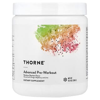 Thorne, Suplemento preentrenamiento avanzado, Sorbete arcoíris, 296 g (10,4 oz)