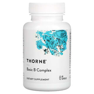 Thorne Research, Complejo básico de vitaminas B, 60 cápsulas
