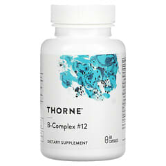 Thorne, B-Complex #12, 60 cápsulas vegetarianas