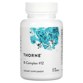 Thorne Research, B-Complex #12, 60 cápsulas vegetarianas