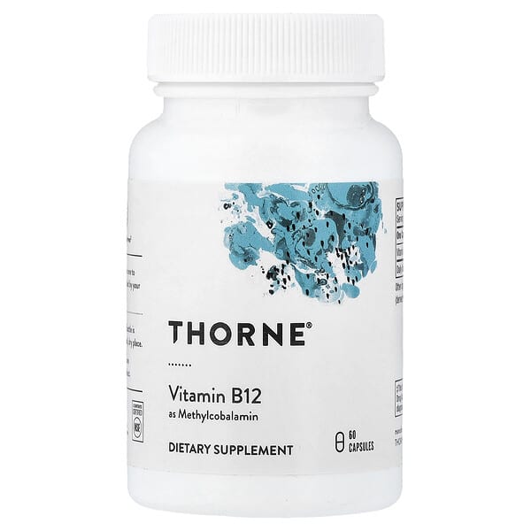 Thorne, ビタミンB12（メチルコバラミン）、60粒（1粒あたり1mg）