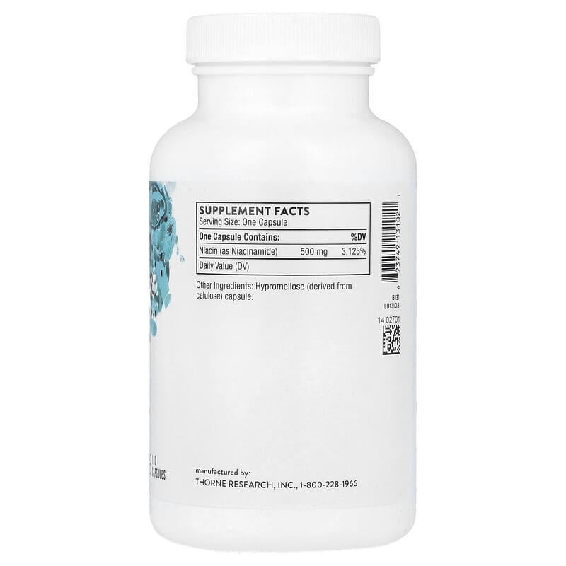 Niacinamide, 180 Capsules