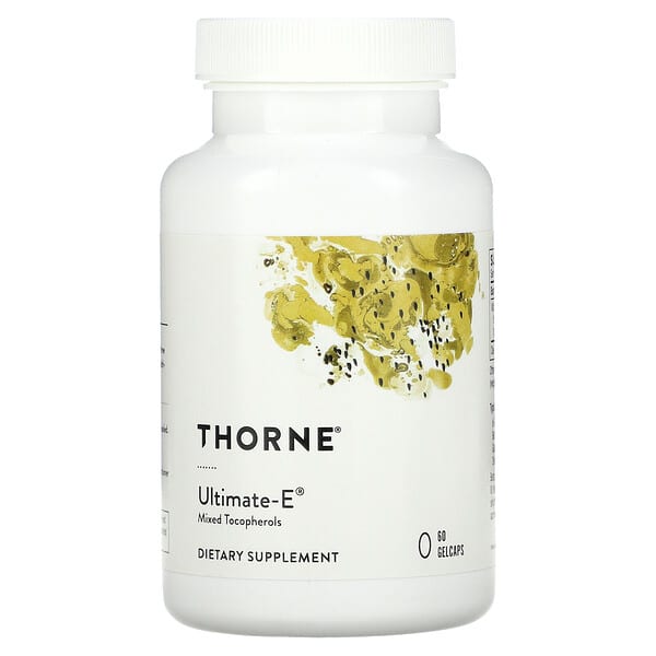 Thorne, Ultimate-E, 60 желатиновых капсул