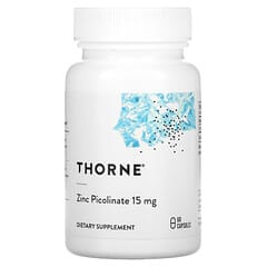 Thorne, Zinc Picolinate, 15 mg, 60 gélules
