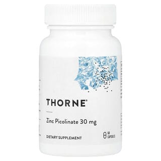 Thorne, Zinco picolinato, 30 mg, 60 capsule