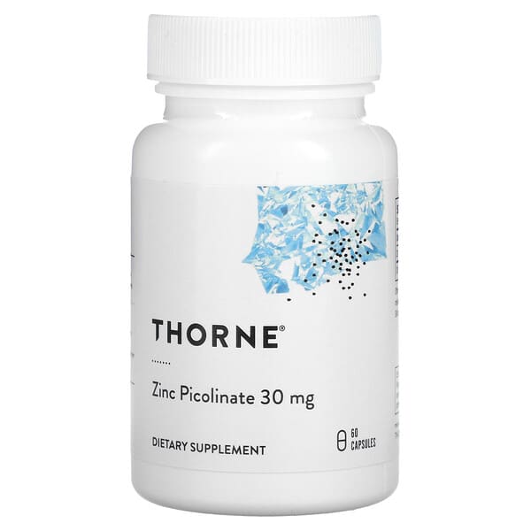 Thorne, 雙效吡啶甲酸鋅，60粒素食膠囊