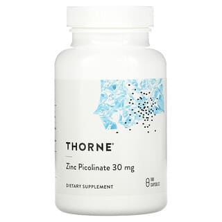 Thorne Research, Picolinato de Zinco, 30 mg, 180 Cápsulas