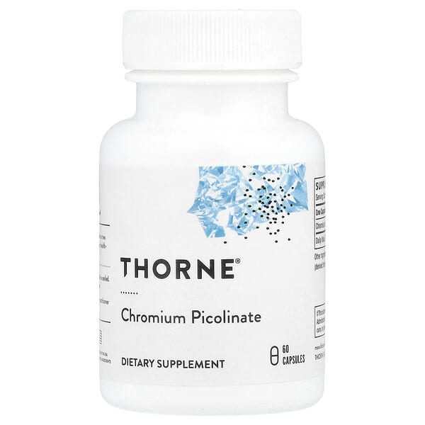 Thorne Chromium Picolinate, 60 Capsules (500 mcg per Capsule)