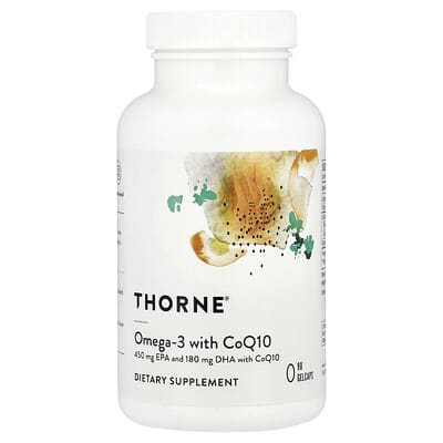 Thorne, Omega-3 w/CoQ10, 90 Capsules