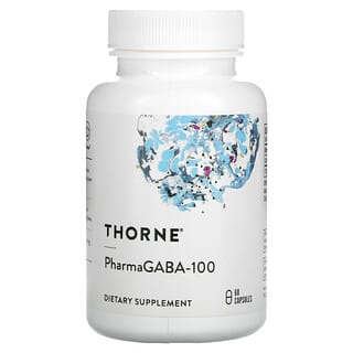 Thorne, PharmaGABA-100, 60 Cápsulas Vegetales