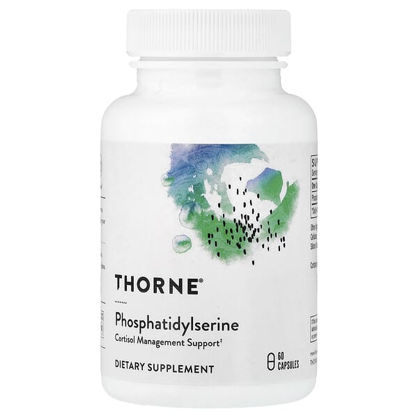 Thorne, 포스파티딜세린, 캡슐 60정(캡슐 1정당 100mg)