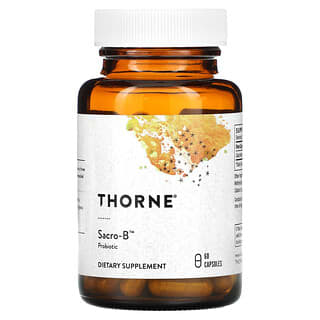 Thorne, Sacro-B, пробиотик, 60 капсул