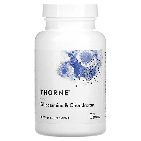 Thorne, Glucosamina y condroitina, 90 cápsulas