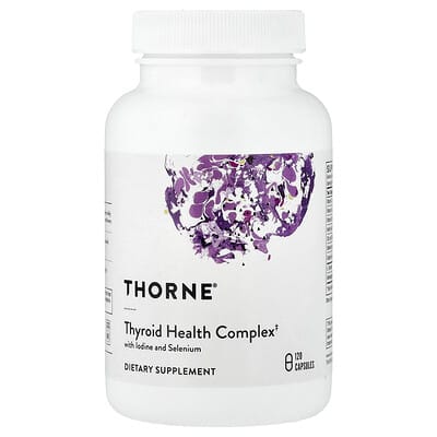 Thorne, Thyroid Health Complex with Iodine and Selenium, 120 Capsules