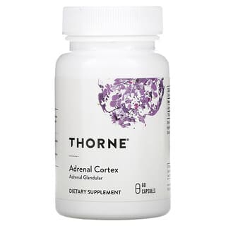 Thorne Research, Corteza suprarrenal, 60 cápsulas vegetarianas