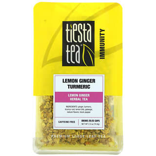 Tiesta Tea Company, Premium Loose Leaf Tea, Limão, Gengibre e Cúrcuma, Sem Cafeína, 70,9 g (2,5 oz)
