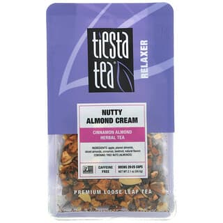 Tiesta Tea Company, Thé en vrac de qualité supérieure, Crème aux noix et aux amandes, Sans caféine, 59,5 g