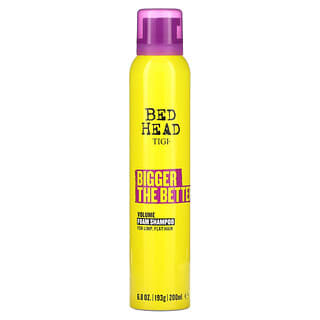 TIGI, Bed Head, Bigger The Better, Volume Foam Shampoo, For Limp, Flat Hair, 6.8 oz (193 g)