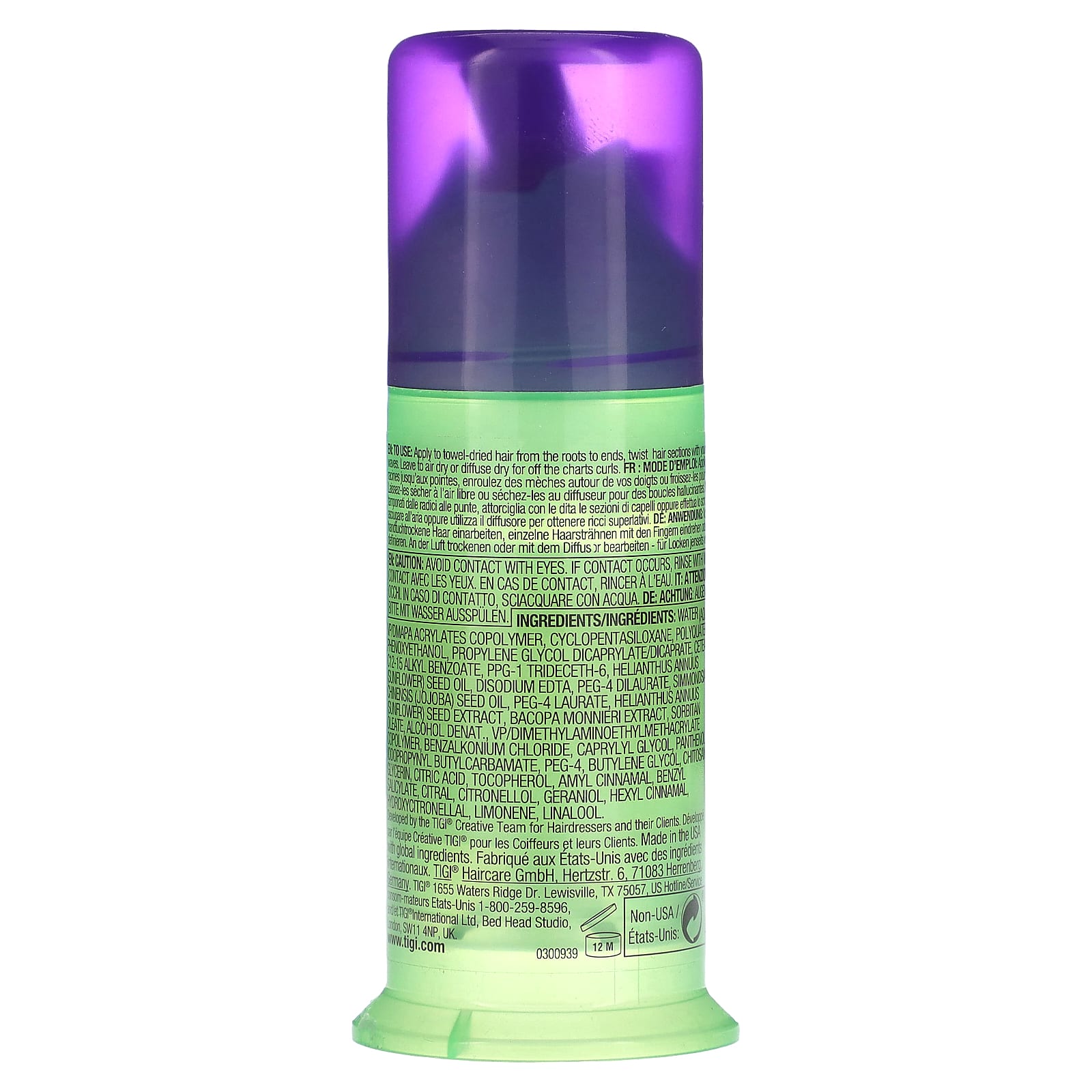 TIGI, Bed Head, Curls Rock Amplifier, Mega Shaping Cream, 1.45 fl oz ...