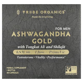 Tribe Organics, Ashwagandha Gold, For Men, 60 Capsules