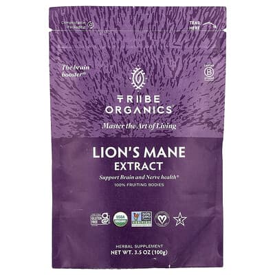Tribe Organics, Hericium Mushroom Extract, 3.5 oz (100 g)