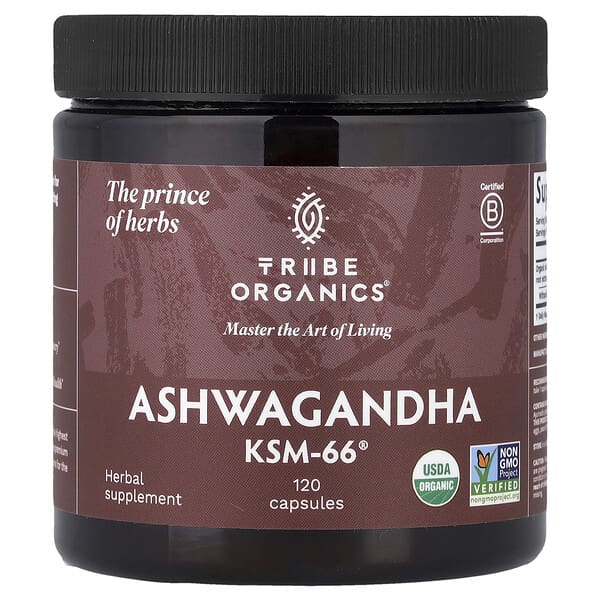 Ashwagandha KSM-66®, 120 Capsules (300 mg per Capsule)