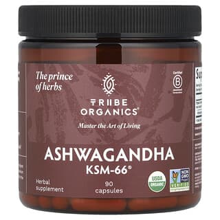 Tribe Organics, Ashwagandha KSM-66®, 90 cápsulas