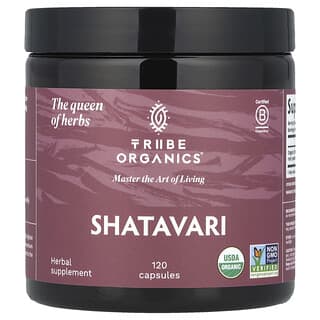 Tribe Organics, Shatavari, 1.000 mg, 120 Kapseln (500 mg pro Kapsel)