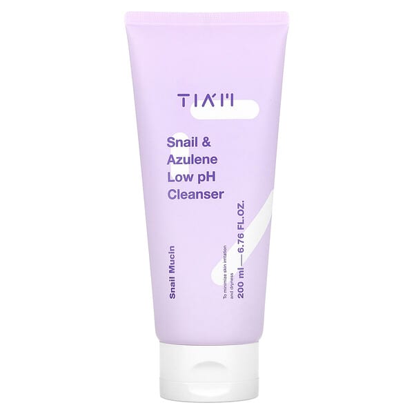 Tiam, 스네일 & 아줄렌 약산성 클렌저, 200ml(6.76fl oz)