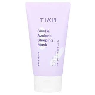Tiam, ночная маска для лица с улиткой и азуленом, 100 мл (3,38 жидк. унции)