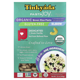 Tinkyada, Organic Brown Rice Pasta, Elbow, 12 oz (340 g)