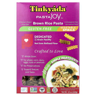 Tinkyada, Brown Rice Pasta, Vegetable Spirals, 12 oz (340 g)