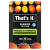 Barrita de frutas con probióticos y prebióticos, Mango`` 12 barritas, 35 g (1,2 oz) cada una