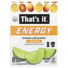 That's It, Energy, 유기농 미니 바, 망고 라임 혼합물, 미니바 6개, 개당 20g(0.7oz)