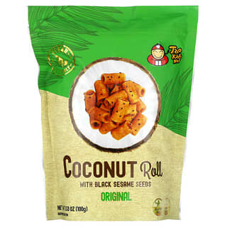 Tao Kae Noi‏, Coconut Roll with Black Sesame Seeds, Original, 3.53 oz (100 g)