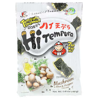 Tao Kae Noi, HiTempura Seaweed Snack, Mushroom & Black Pepper, 1.41 oz (40 g)