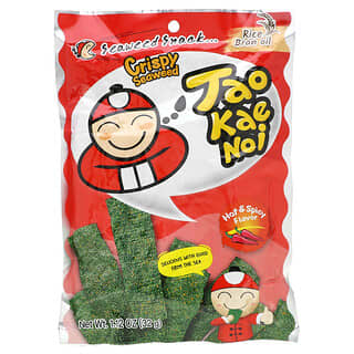 Tao Kae Noi, Crispy Seaweed Snack, Hot & Spicy , 1.12 oz (32 g)