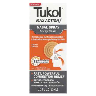 Tukol, Max Action, Spray nasal, Adultos, 15 ml (0,5 oz. líq.)
