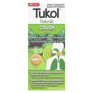 Tukol, Naturals, Tosse, Acima de 14 Anos, Mel Natural, 177 ml (6 fl oz)