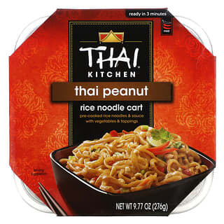 Thai Kitchen, Thai Peanut, Rice Noodle Cart, Medium, 9.77 oz (276 g)