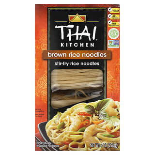 Thai Kitchen, Brown Rice Noodles, Naturreisnudeln, 4 einzeln verpackte Päckchen, je 56 g (2 oz.).