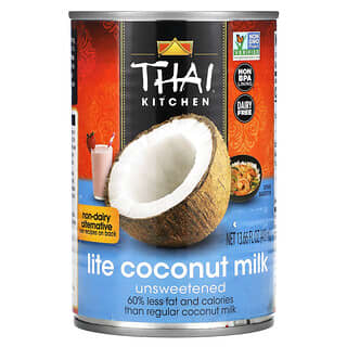 Thai Kitchen, Leite de Coco Lite, Sem Açúcar, 403 ml (13,66 fl oz)