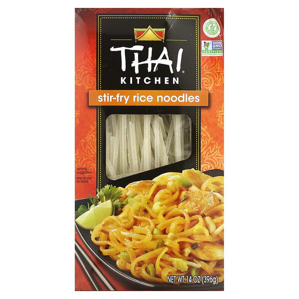 Thai Kitchen, Roerbak rijstnoedels, 14 oz (396 g)