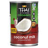Organic Coconut Milk, Unsweetened, 13.66 fl oz (403 ml)